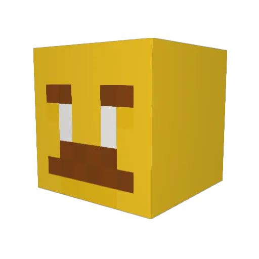MmkaayKing Minecraft avatar head, 3D render