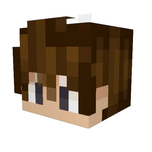 MmmCheckPleas3 Minecraft avatar head, 3D render