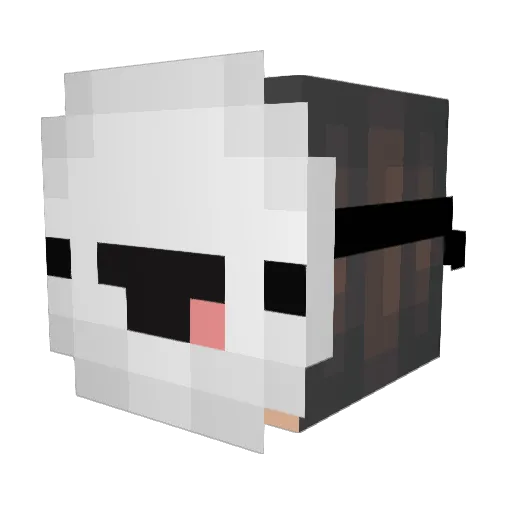 MmmOkHA1 Minecraft avatar head, 3D render