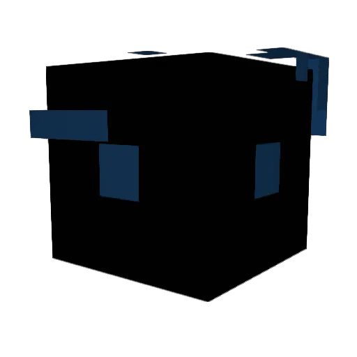 MmmmAck Minecraft avatar head, 3D render