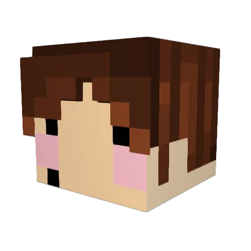 Mmmmarco_ Minecraft avatar head, 3D render