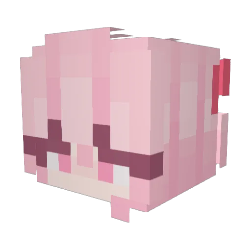 MnChRmSt Minecraft avatar head, 3D render