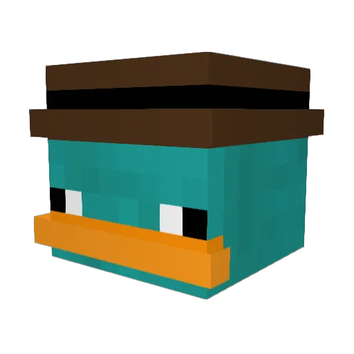 MnM_FACE Minecraft avatar head, 3D render