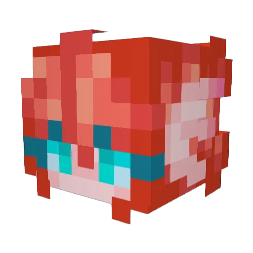 MnagoMars Minecraft avatar head, 3D render