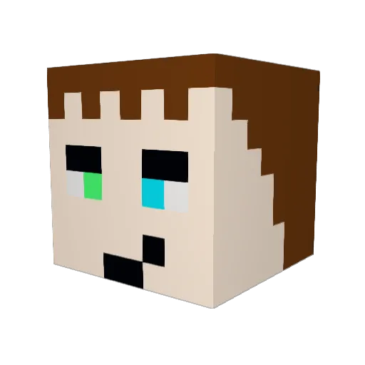 MnamajaFURAAAT Minecraft avatar head, 3D render