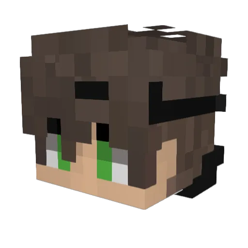 Mne_Grustn0 Minecraft avatar head, 3D render