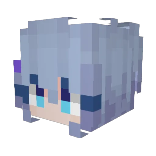 MnisNe_ Minecraft avatar head, 3D render