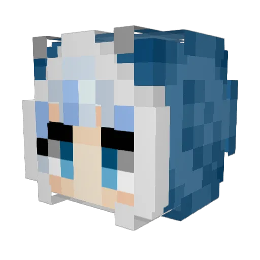 Mnit_Tonti Minecraft avatar head, 3D render