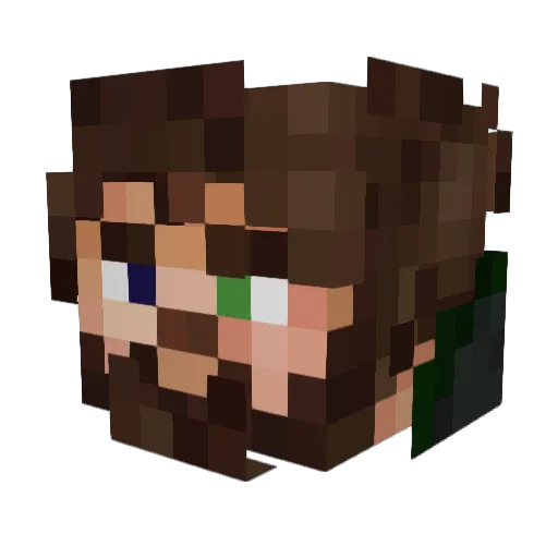 MntyMoon Minecraft avatar head, 3D render