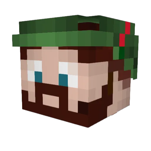 Mo263 Minecraft avatar head, 3D render