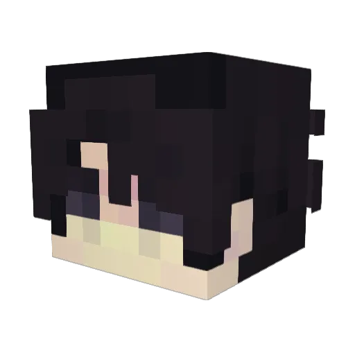 Mo2th Minecraft avatar head, 3D render