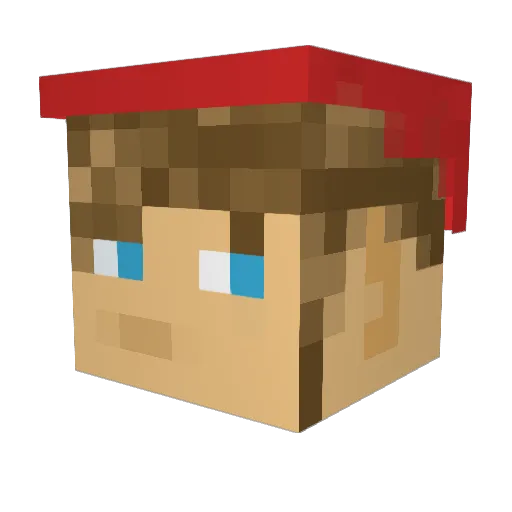 Mo3001 Minecraft avatar head, 3D render