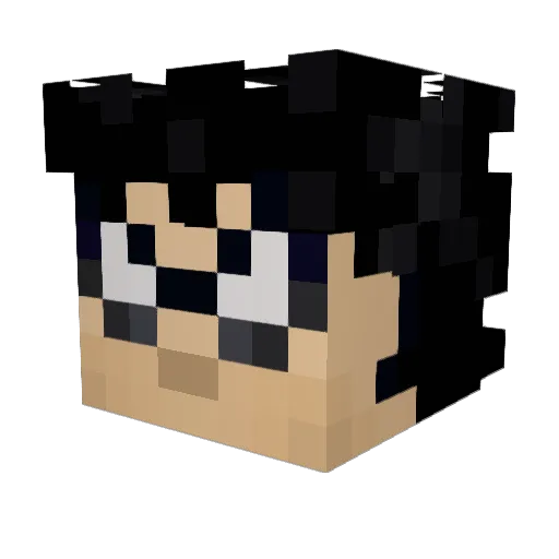 MoAlaa Minecraft avatar head, 3D render