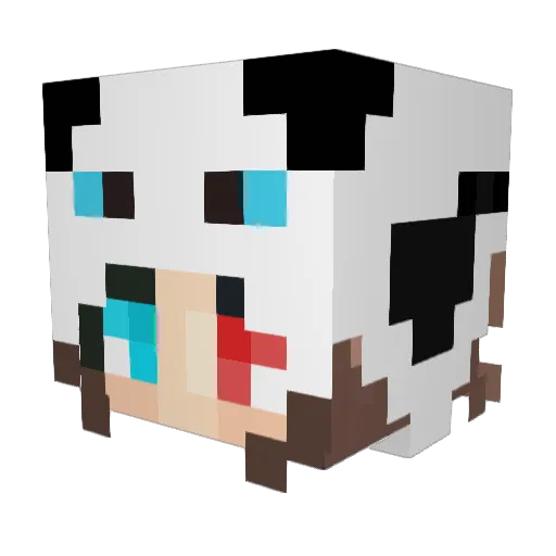 MoBaiJi Minecraft avatar head, 3D render