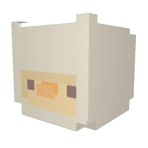 MoCa_CoFa Minecraft avatar head, 3D render