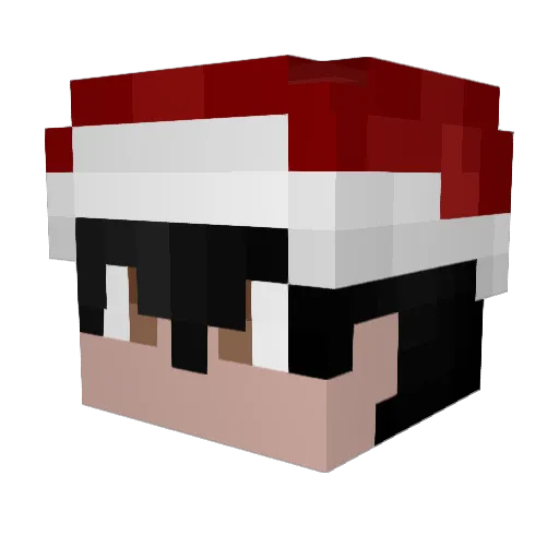 MoCheat Minecraft avatar head, 3D render