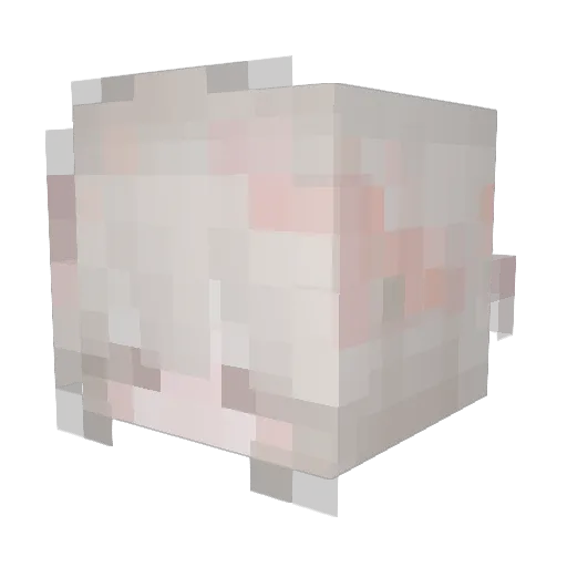 MoChiisz Minecraft avatar head, 3D render