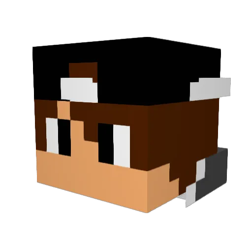 MoCrafter1 Minecraft avatar head, 3D render