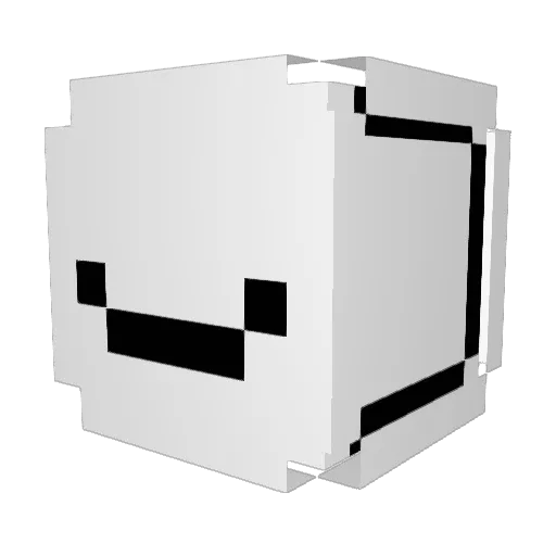 MoDMoD50 Minecraft avatar head, 3D render