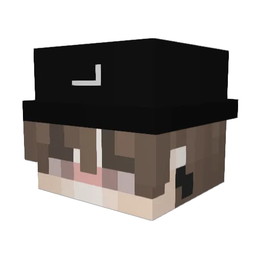 MoEffant Minecraft avatar head, 3D render