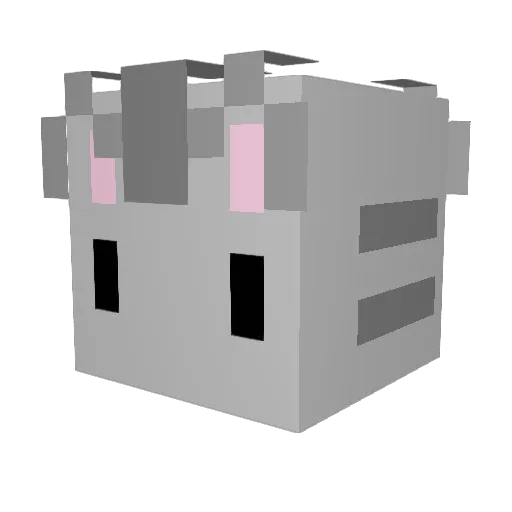 MoGae Minecraft avatar head, 3D render