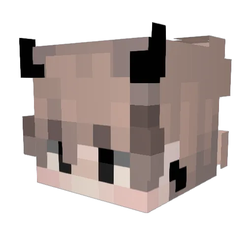 MoHan_zz Minecraft avatar head, 3D render