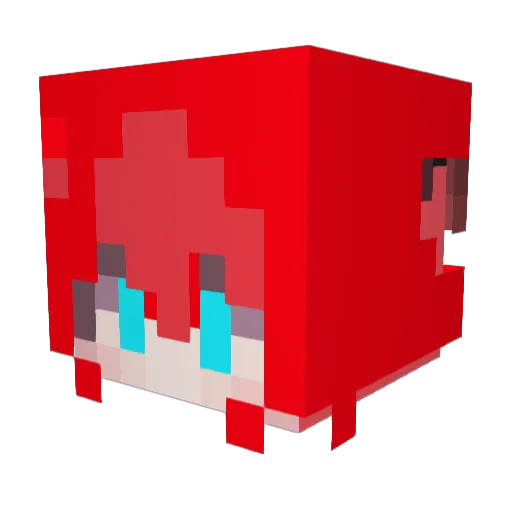 MoHunsoul Minecraft avatar head, 3D render
