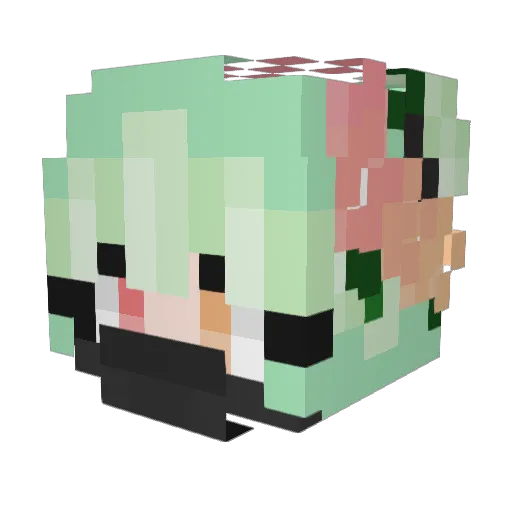MoJIo4Ko Minecraft avatar head, 3D render