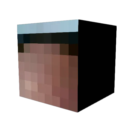 MoKv12 Minecraft avatar head, 3D render