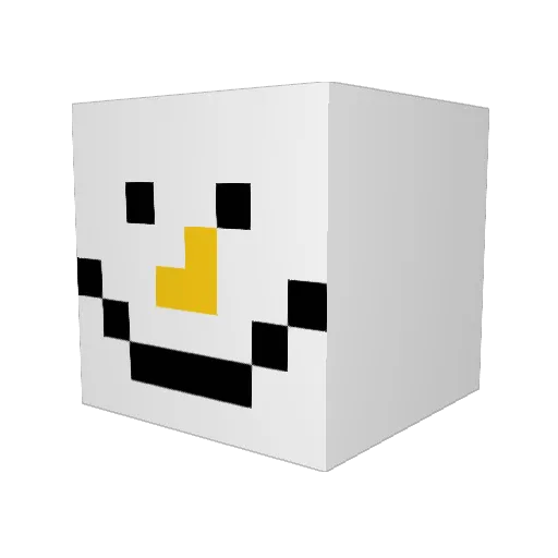MoMa_1231 Minecraft avatar head, 3D render