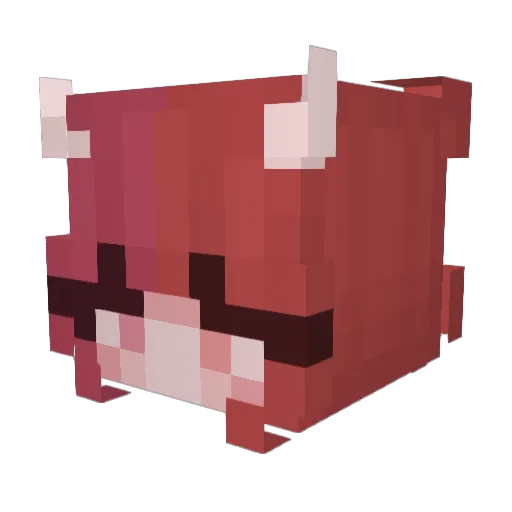MoMotea_1022 Minecraft avatar head, 3D render
