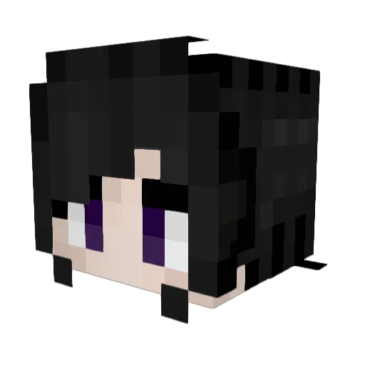 MoN_90002 Minecraft avatar head, 3D render
