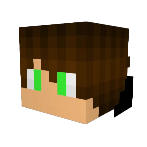 MoNkeYsTree Minecraft avatar head, 3D render