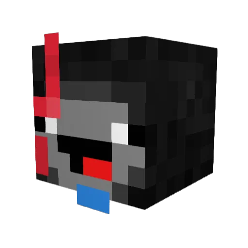 MoNoFTP Minecraft avatar head, 3D render