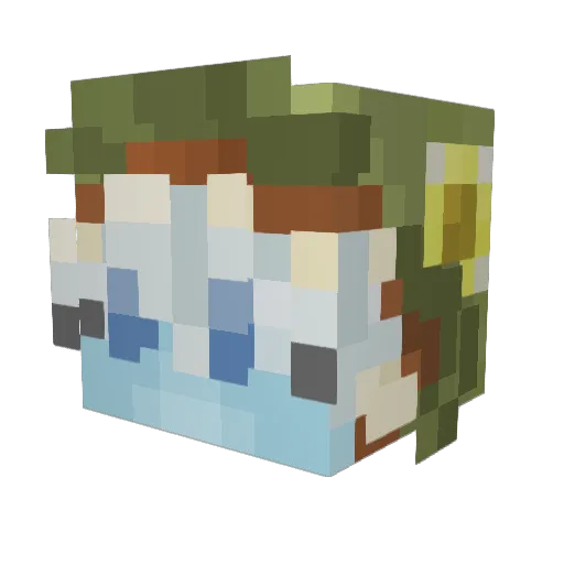 MoOn___SToNE Minecraft avatar head, 3D render