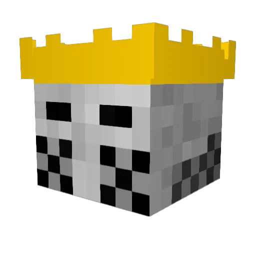 MoOzz Minecraft avatar head, 3D render