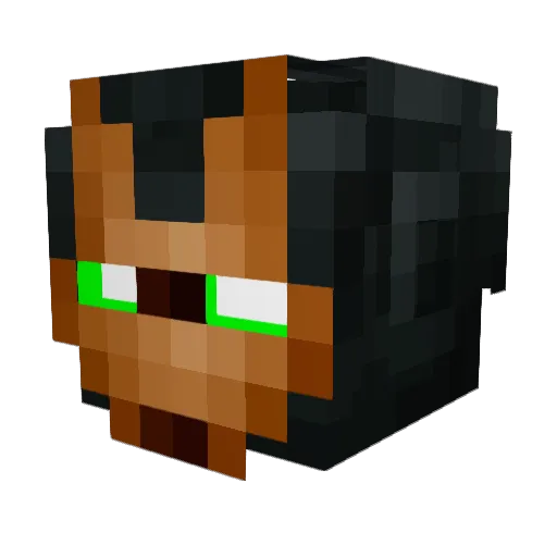MoPAG Minecraft avatar head, 3D render