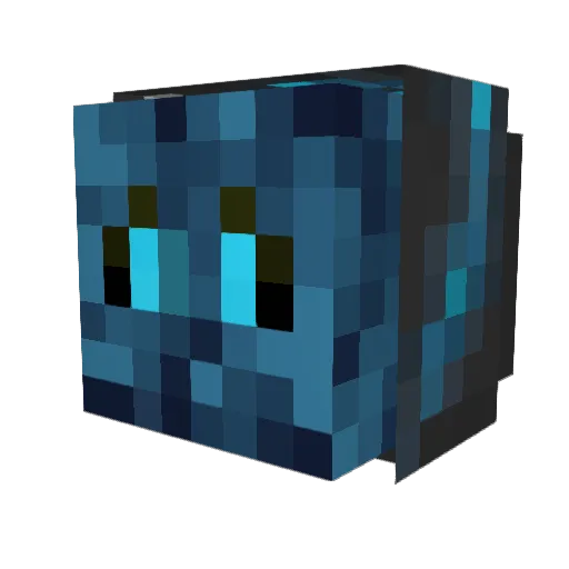 MoRKiN Minecraft avatar head, 3D render