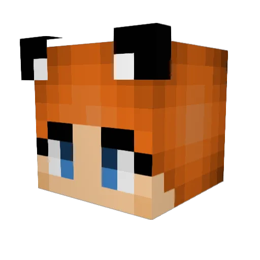 MoRan0927 Minecraft avatar head, 3D render