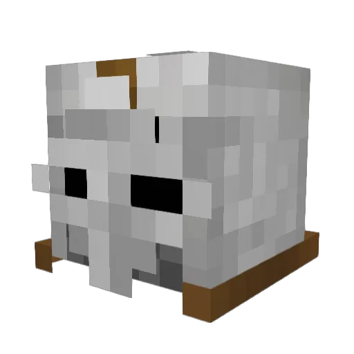 MoRoLes Minecraft avatar head, 3D render