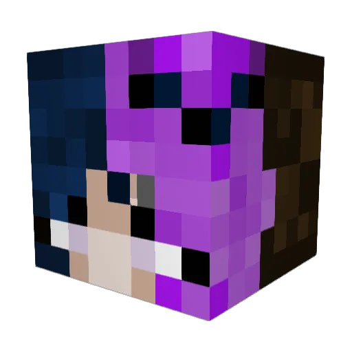 MoScozy Minecraft avatar head, 3D render