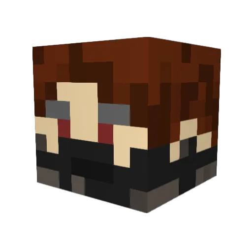 MoSebs Minecraft avatar head, 3D render