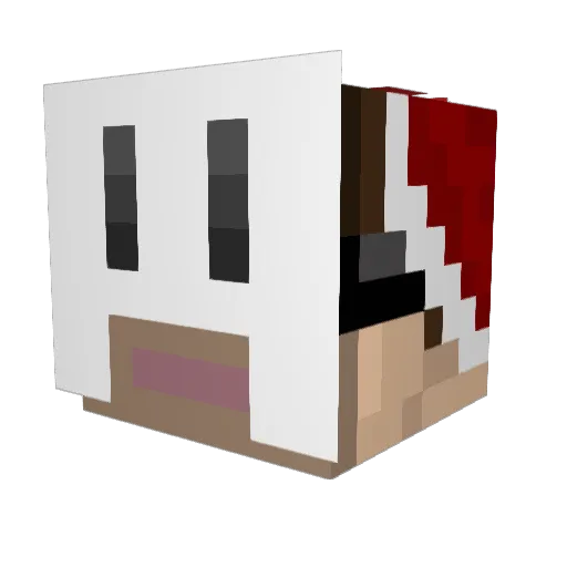 MoT_cAt Minecraft avatar head, 3D render