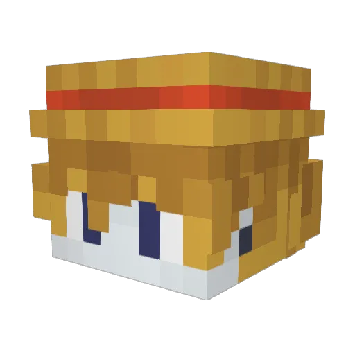 MoTheRat_ Minecraft avatar head, 3D render