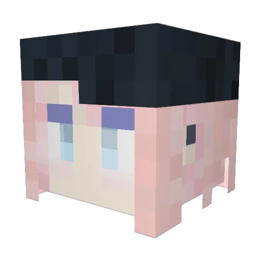 MoYA_KzhDaisuki Minecraft avatar head, 3D render