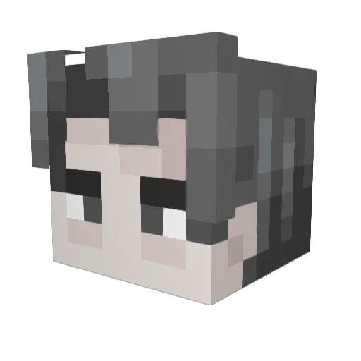 MoYaoChen Minecraft avatar head, 3D render
