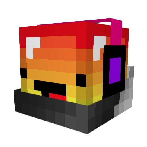 MoZZart_ReLLa Minecraft avatar head, 3D render