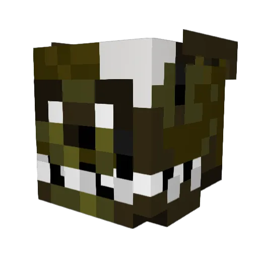 MoZee3 Minecraft avatar head, 3D render