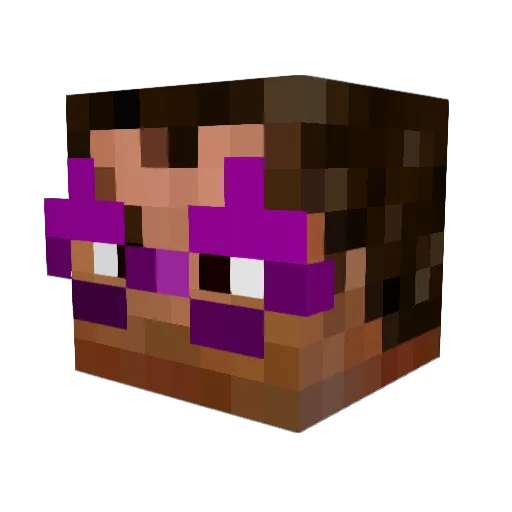 MoZoFoK Minecraft avatar head, 3D render