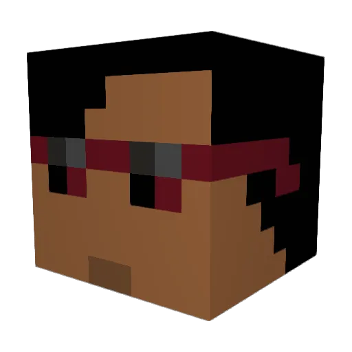 Mo_Drummer Minecraft avatar head, 3D render